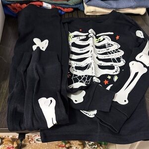 Carter's Black Skeleton Pajama Set